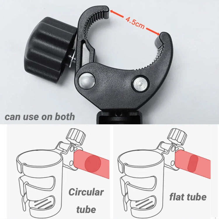 Black tube cutter with measurement details and usage instructions on a white background