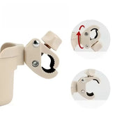 Beige adjustable wrench with close-up details on a white background